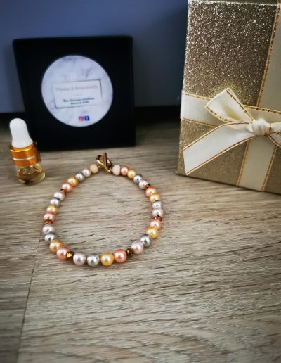 bracelet d'eau douce corail 6mm
