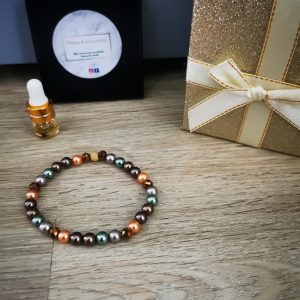 bracelet d'eau douce vert 6mm