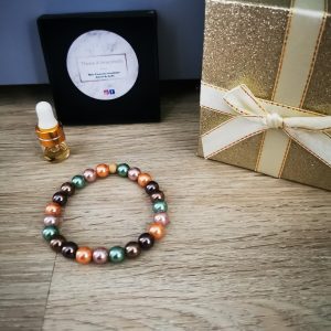 bracelet d'eau douce vert 8mm