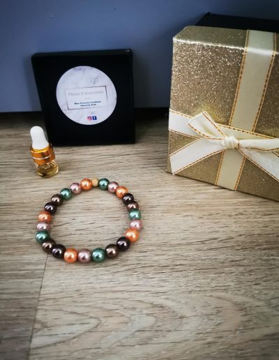 bracelet d'eau douce vert 8mm