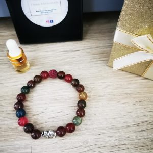 bracelet multicolor et elephant