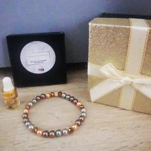 bracelet perle d'eau douce pastel 6mm