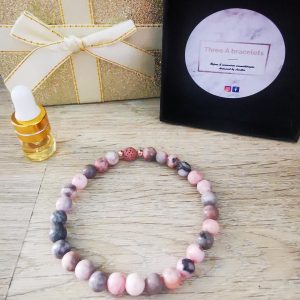 bracelet rose et gris