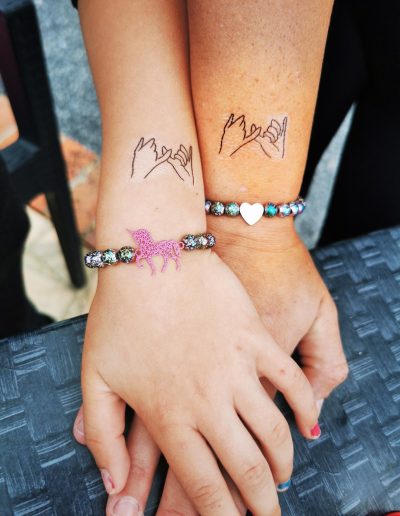 bracelets duo perles hematote multicouleur