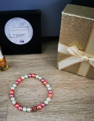 bracelets perle d'eau douce rose 6mm