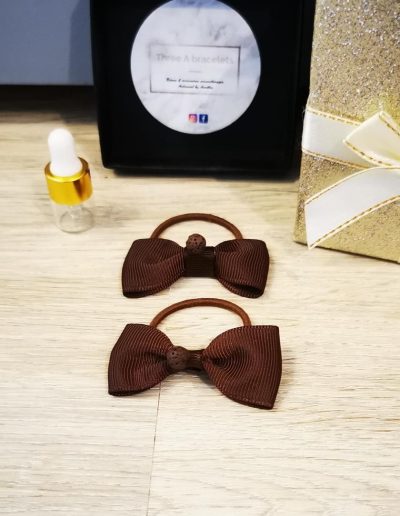 chouchous uni marron et perle de lave marron