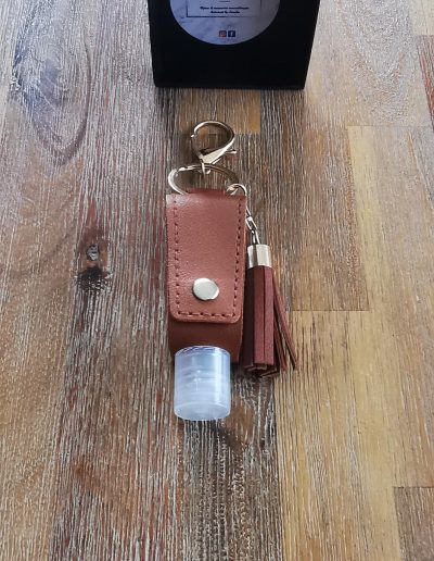 porte clé gel marron